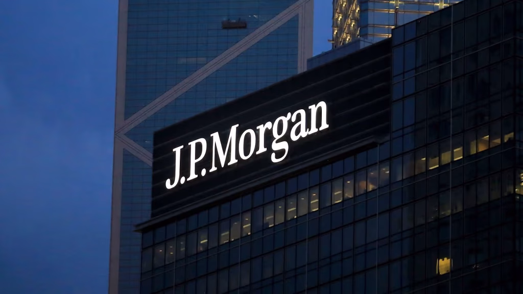 Wall Street screens showing JPMorgan and Citi earnings reports